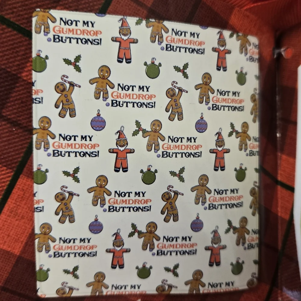Shrek Christmas Gingerbread Not My Gumdrop Buttons Fleece Throw Blanket